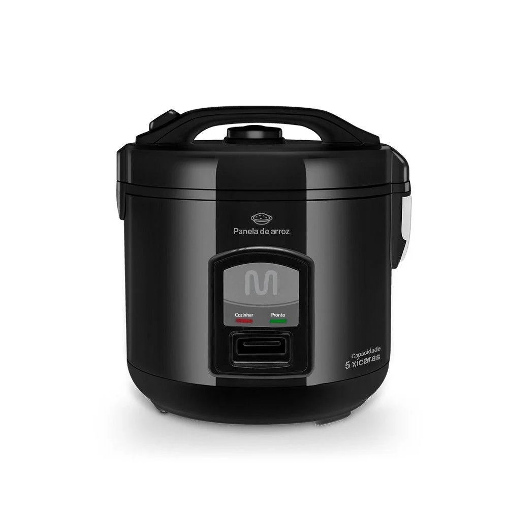 Panela De Arroz 5 Xícaras com Função Manter Aquecido 400W Preta Multi - GO003