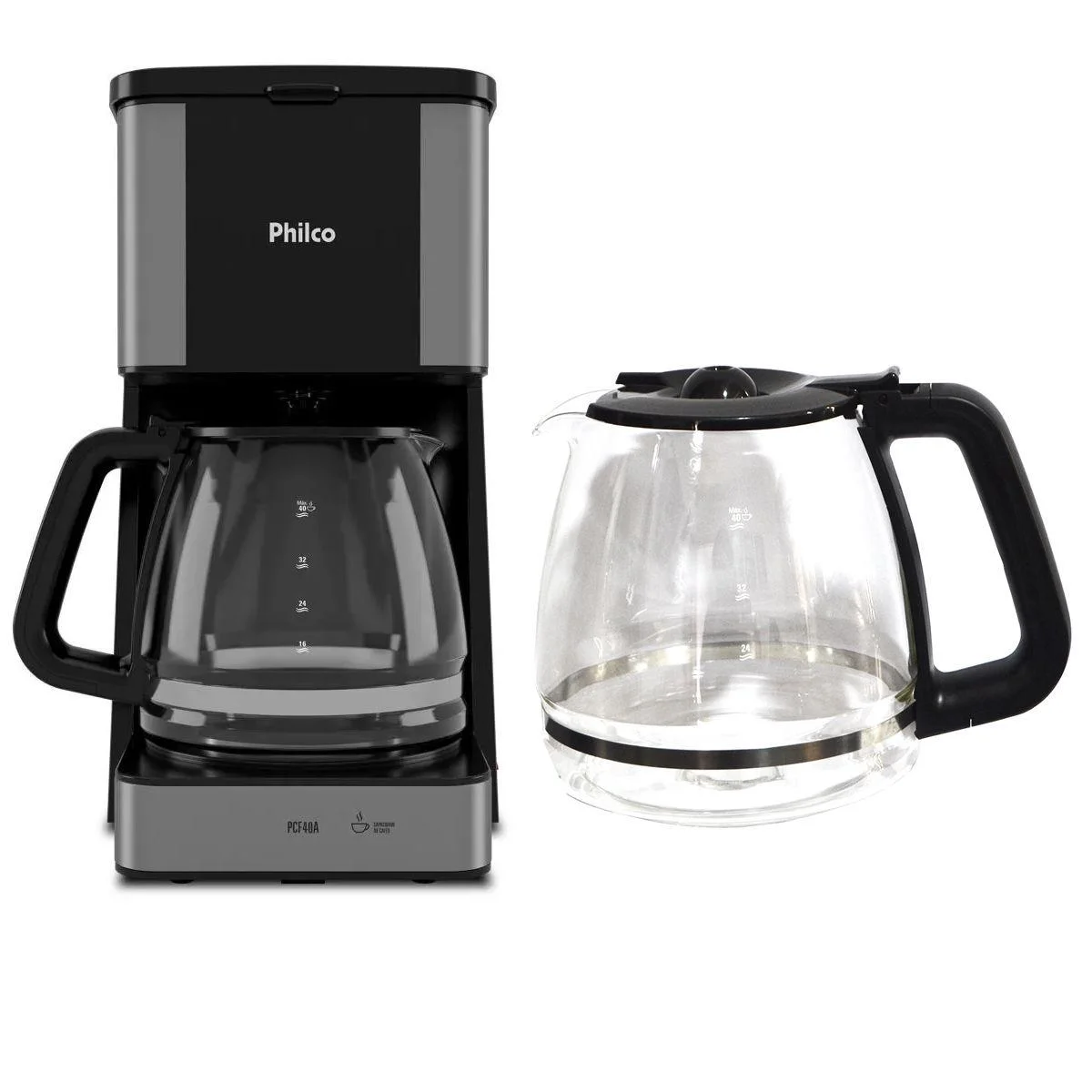 Jarra de vidro cafeteira philco pcf40a pcf40b capacidade: 1,5l original