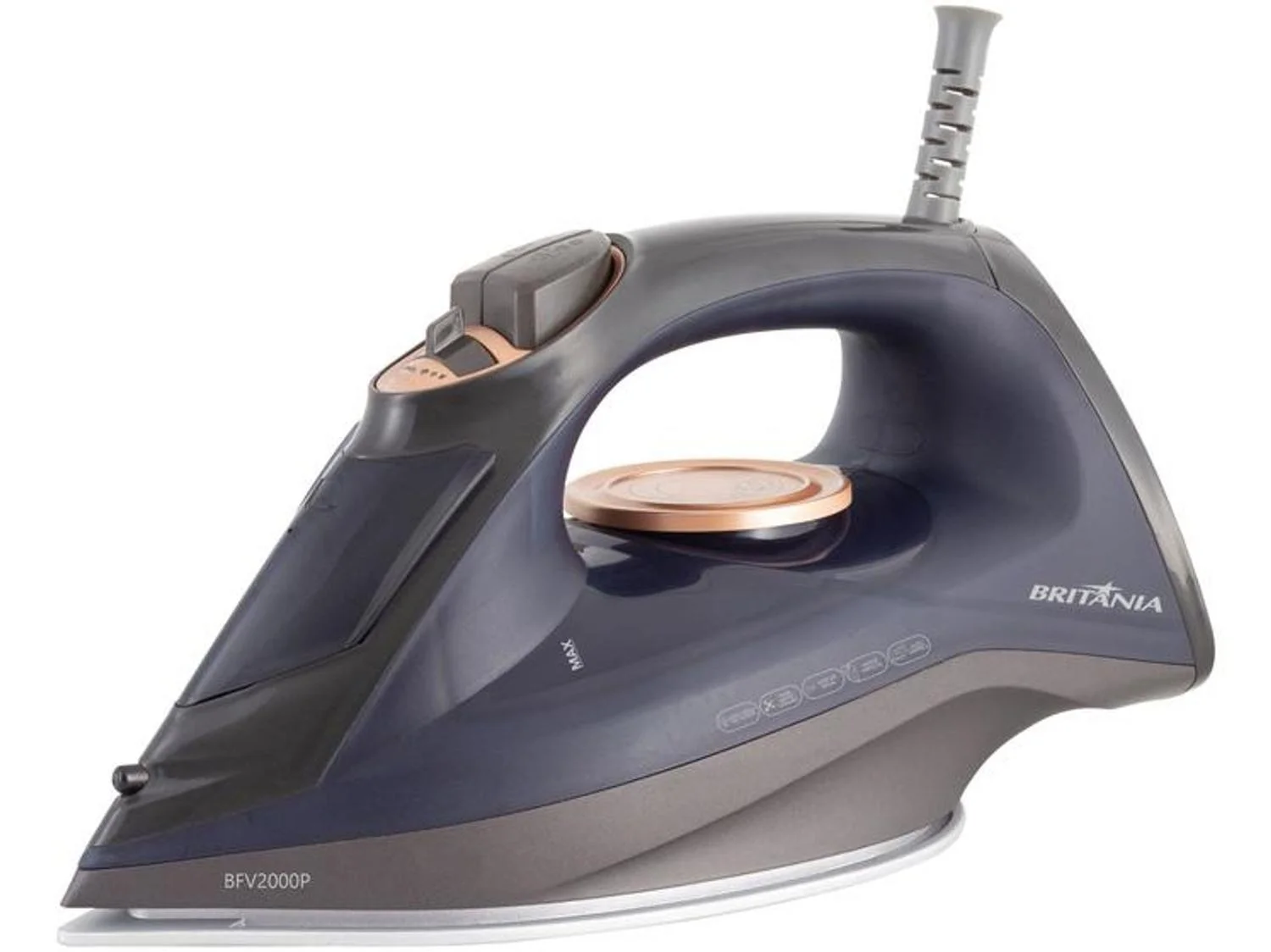 Ferro de Passar Roupa a Seco e a Vapor Britânia - Ceramic BFV2000P Preto 1.200W