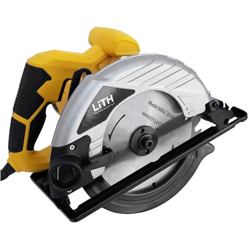 Serra Circular 7.1/4 Polegadas 185mm Potência 1400W para Madeira 4500rpm Lith