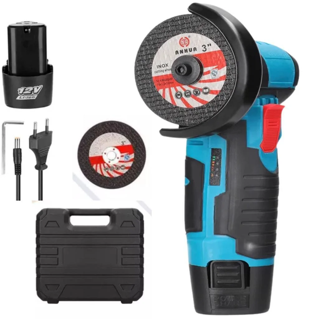 Esmerilhadeira Lixadeira Maquina Polimento Portátil Bateria Recarregável 12v Profissional