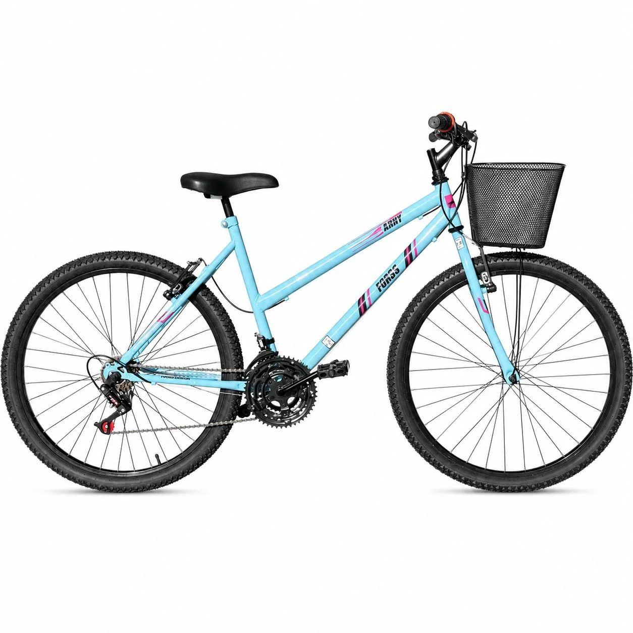 Bicicleta Feminina Forss Anny Aro 26 C/cestinha 18 Marchas