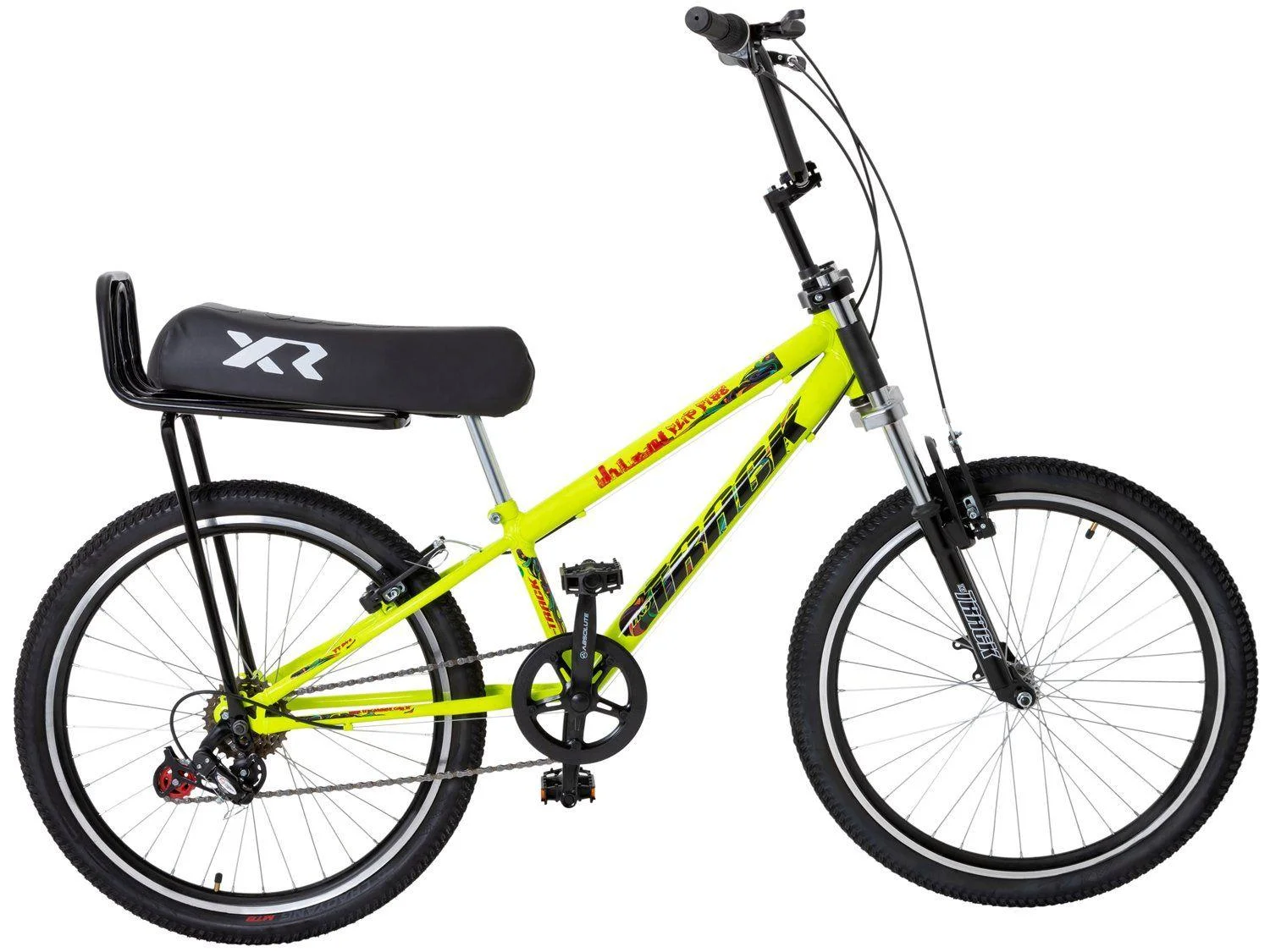 Bicicleta Aro 24" TK3 Track Flip Fire com Banco de Mobilete Aço Carbono