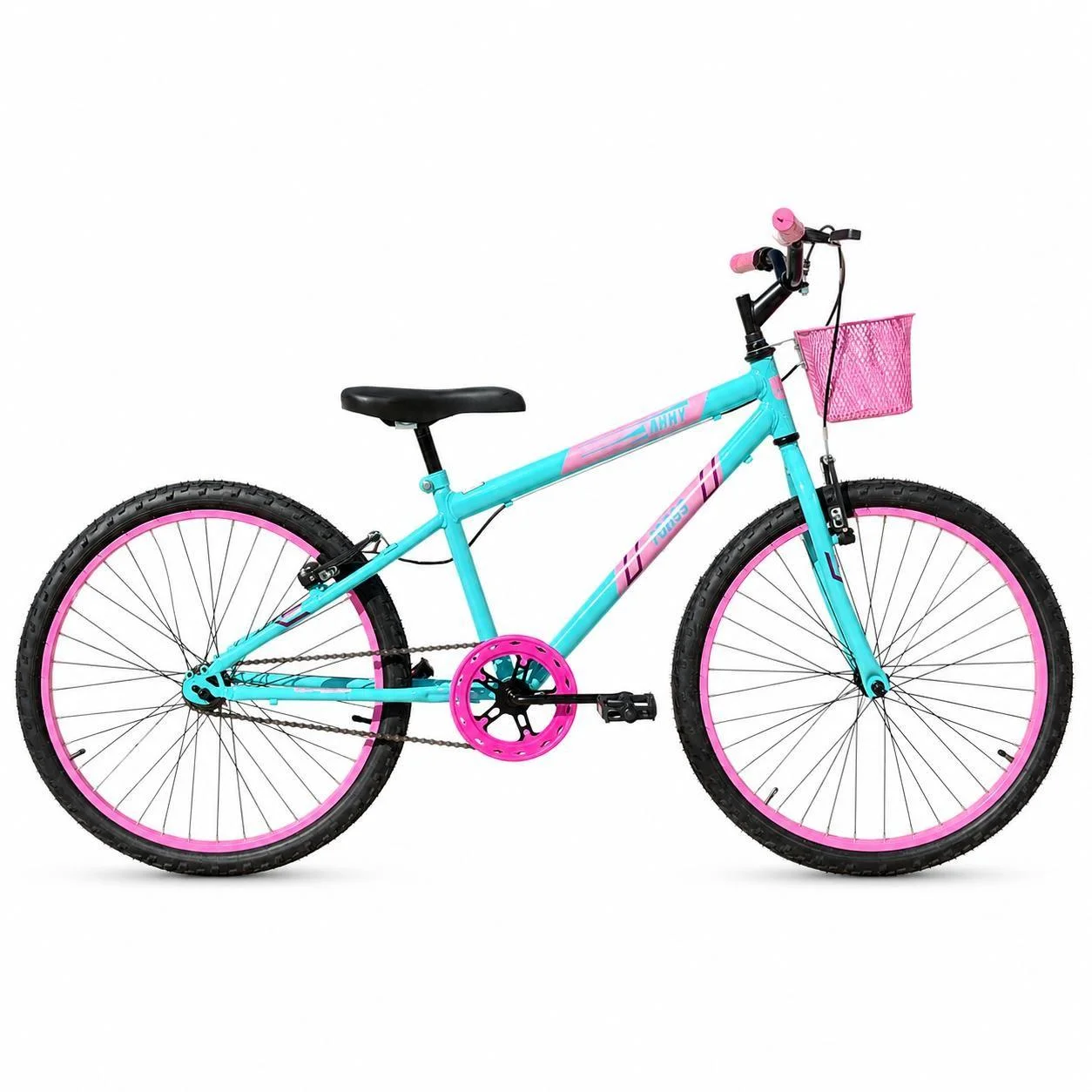Bicicleta Aro 24 Forss Anny C/ Cesta S/ Marcha - Turquesa