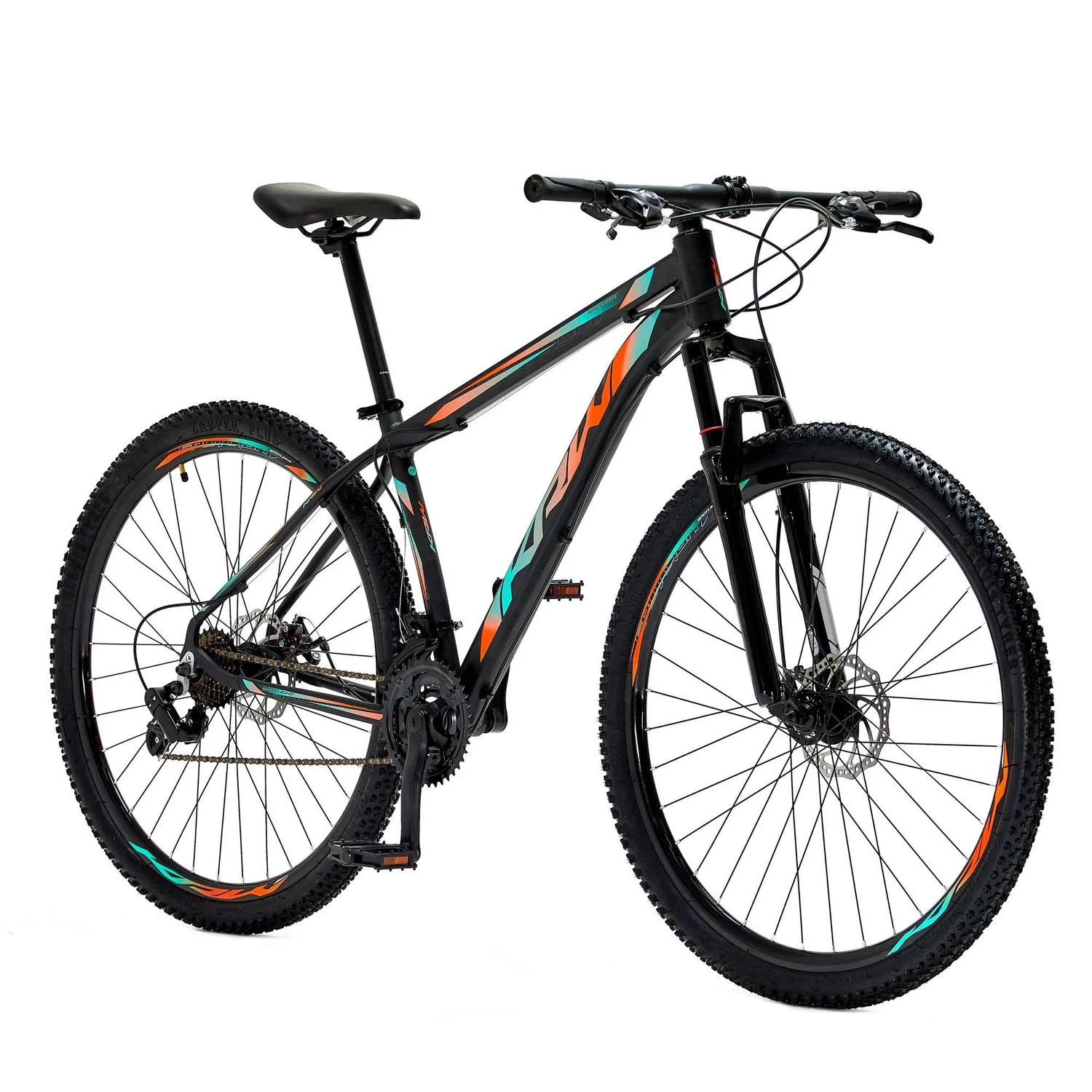 Bicicleta Aro 29 KRW Spotlight Alumínio Shimano TZ 24 Vel Freio a Disco SX1