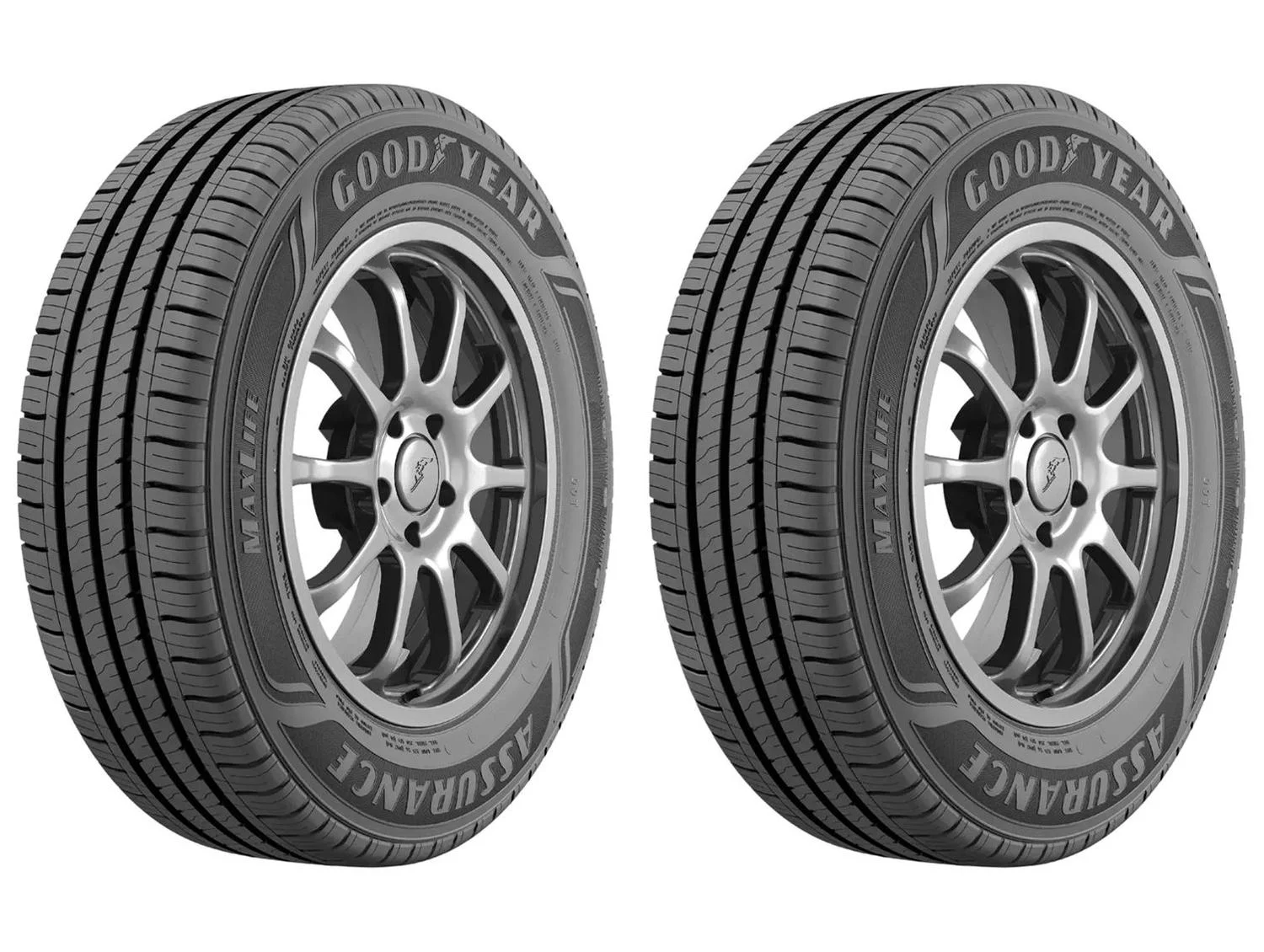Kit 2 Pneus Aro 14” 175/65R14 Goodyear 86H Maxlife