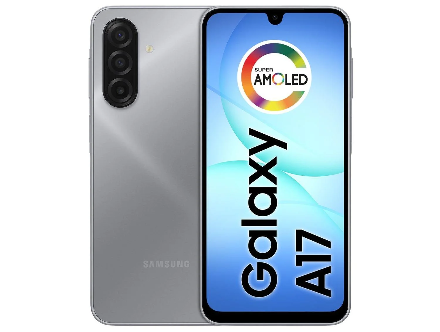 Smartphone samsung galaxy a17 4g 128gb 4gb ram cinza