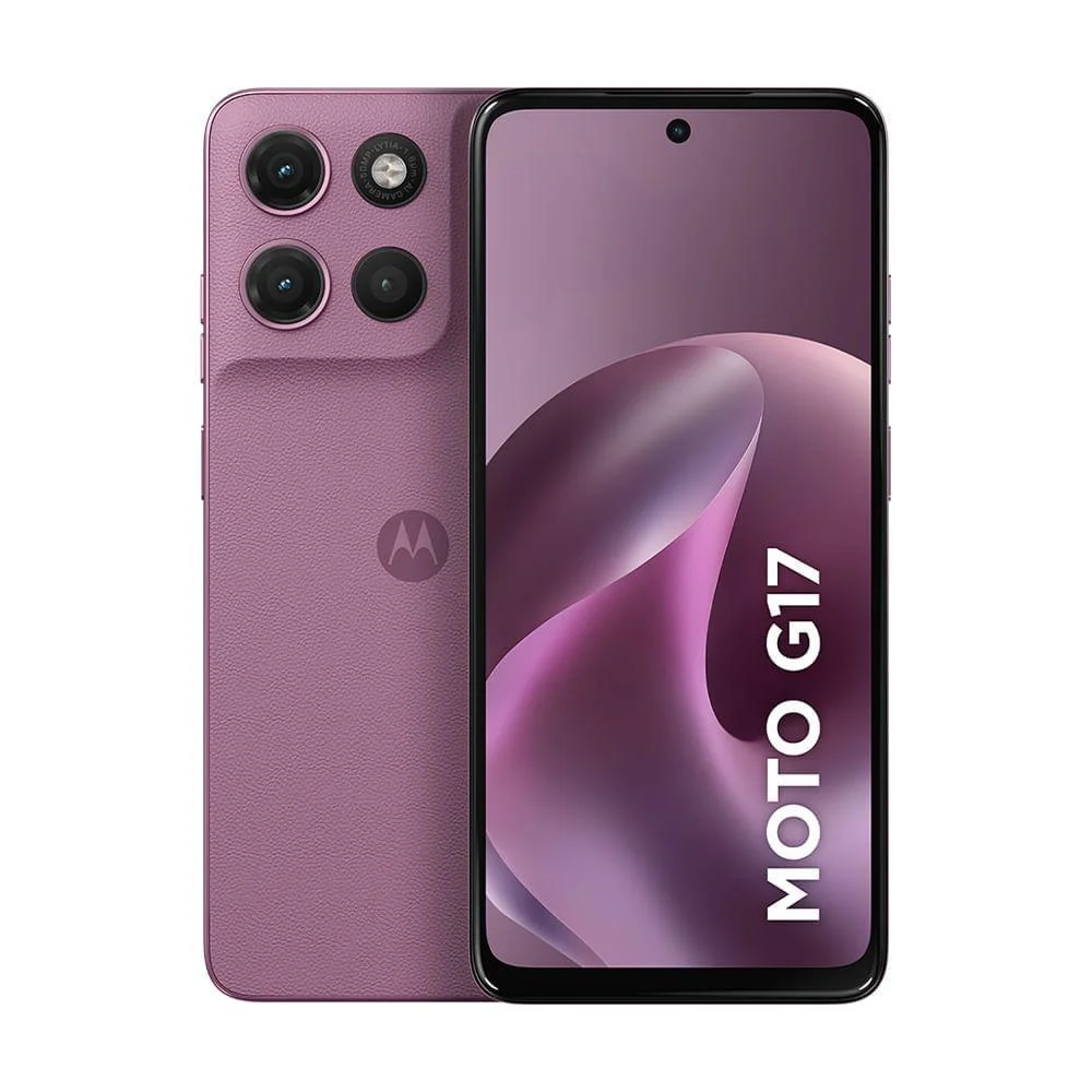 Smartphone Motorola Moto G17 4G 256GB 4GB RAM + 8GB RAM Boost, Camera 50MP Sony Lytia 600, tela FHD 60hz, bateria 5200 mAh