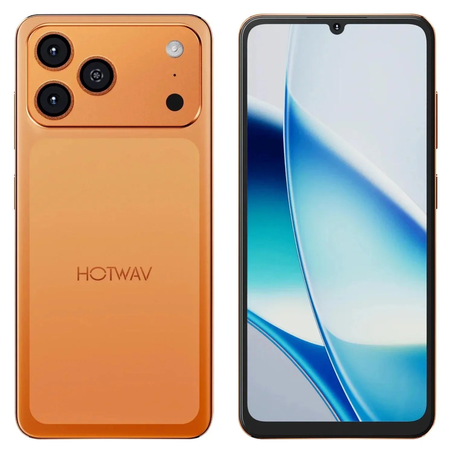 CELULAR smartphone HOTWAV A17 PR0 MAX Laranja 256GB 12GB expansivel 16gb RAM 6.75 120Hz, CAMERA 13 MPX, Lacrado