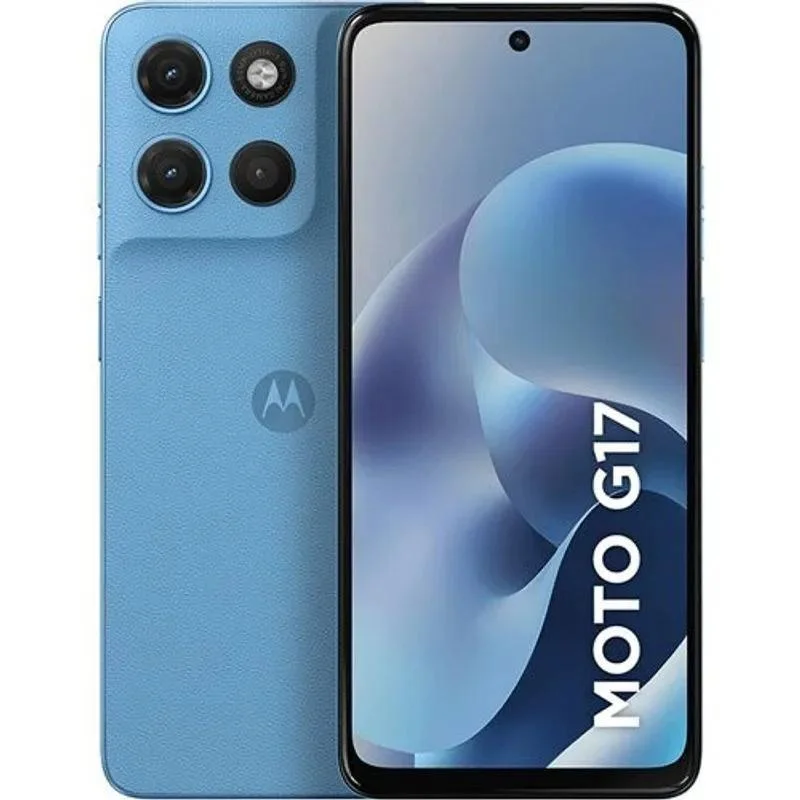 Smartphone Moto G17 6.7 Octa Core 128GB 4+4GB de Ram Câmera Tripla AZUL