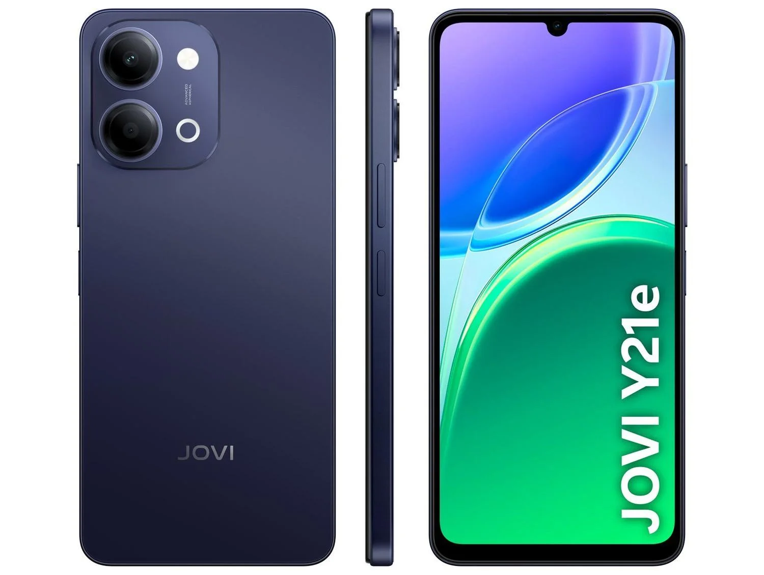 Smartphone JOVI Y21e 128GB 4GB RAM Azul 6,74" Câm. 50MP Selfie 5MP