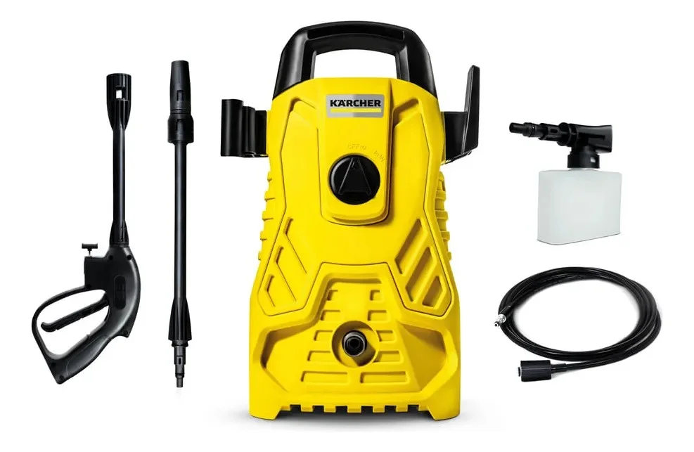 Lavadora de Alta pressão Kärcher Compacta 1500 PSI/Libras 1400W 300L/h com Aplicador de Detergente e Lança Regulável
