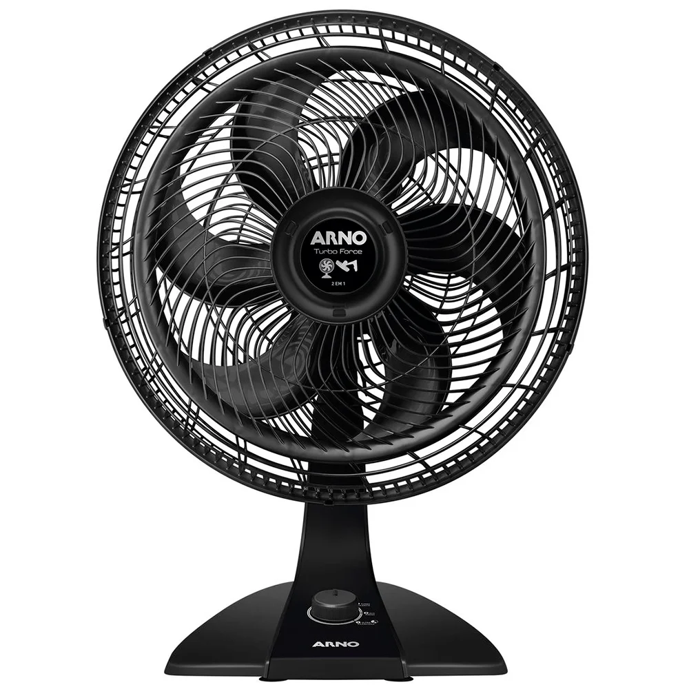 Ventilador 2 em 1 Mesa e Parede Arno Turbo Force 40cm VF42 6 Pás 126W